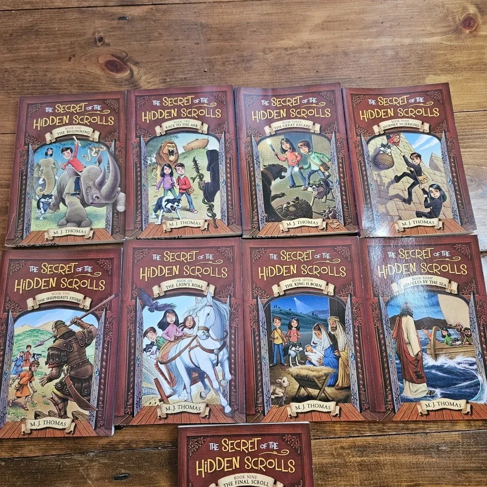 The Secret of the Hidden Scrolls Complete Series Set Books 1-9 M.J. Thomas